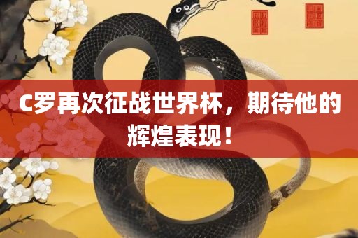C罗再次征战世界杯，期待他的辉煌表现！
