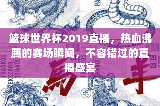 篮球世界杯2019直播，热血沸腾的赛场瞬间，不容错过的直播盛宴