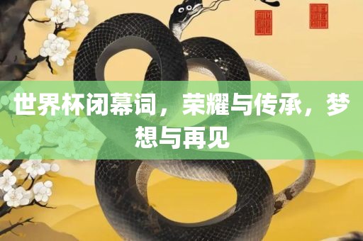 世界杯闭幕词，荣耀与传承，梦想与再见