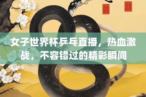 女子世界杯乒乓直播，热血激战，不容错过的精彩瞬间