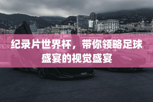 纪录片世界杯，带你领略足球盛宴的视觉盛宴