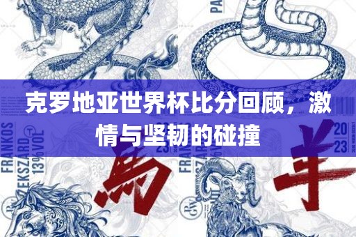 克罗地亚世界杯比分回顾，激情与坚韧的碰撞