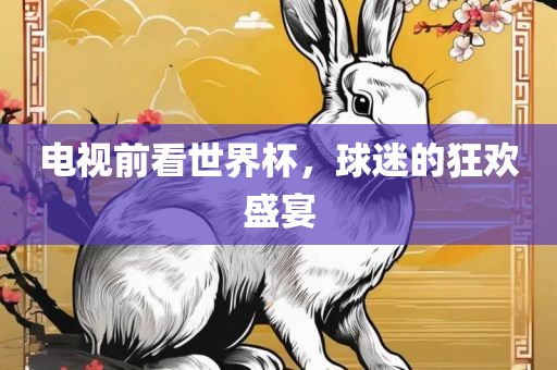 电视前看世界杯，球迷的狂欢盛宴