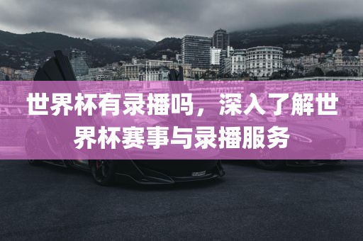 世界杯有录播吗，深入了解世界杯赛事与录播服务