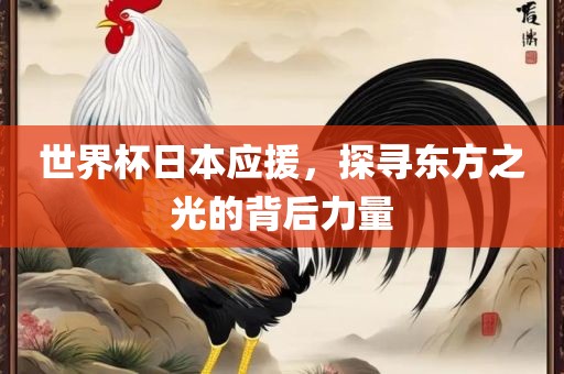 世界杯日本应援，探寻东方之光的背后力量