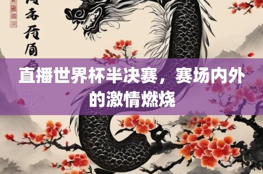 直播世界杯半决赛，赛场内外的激情燃烧