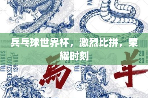 兵乓球世界杯，激烈比拼，荣耀时刻