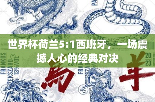 世界杯荷兰5:1西班牙，一场震撼人心的经典对决