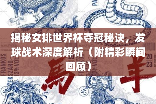揭秘女排世界杯夺冠秘诀，发球战术深度解析（附精彩瞬间回顾）