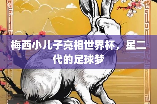 梅西小儿子亮相世界杯，星二代的足球梦