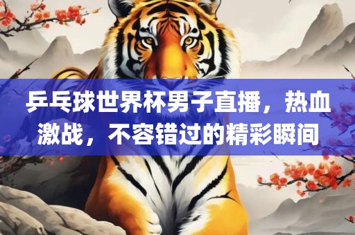 乒乓球世界杯男子直播，热血激战，不容错过的精彩瞬间