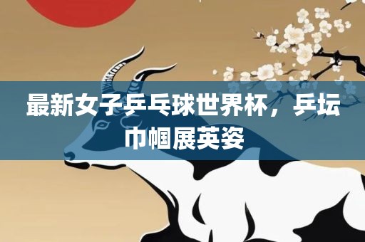 最新女子乒乓球世界杯，乒坛巾帼展英姿