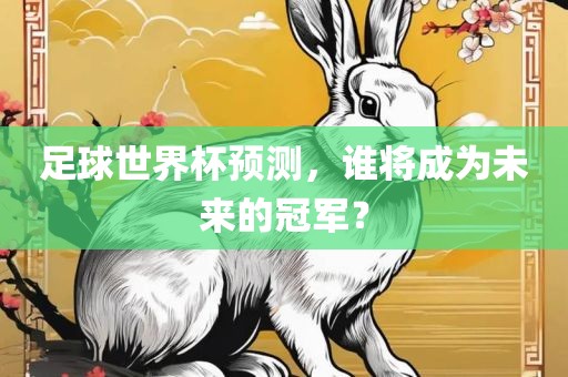 足球世界杯预测，谁将成为未来的冠军？