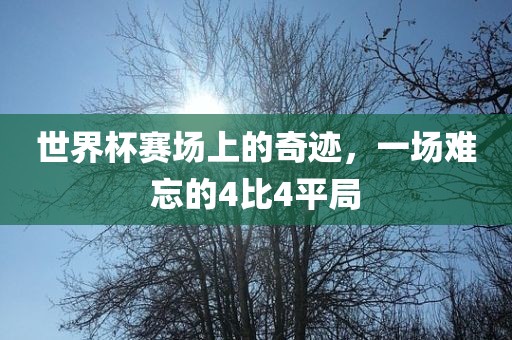 世界杯赛场上的奇迹，一场难忘的4比4平局