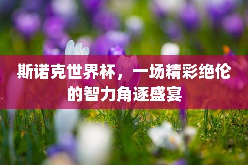 斯诺克世界杯，一场精彩绝伦的智力角逐盛宴