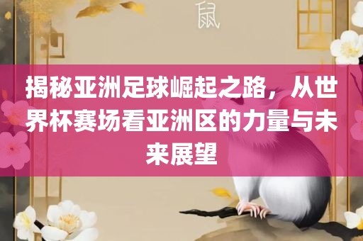 揭秘亚洲足球崛起之路，从世界杯赛场看亚洲区的力量与未来展望