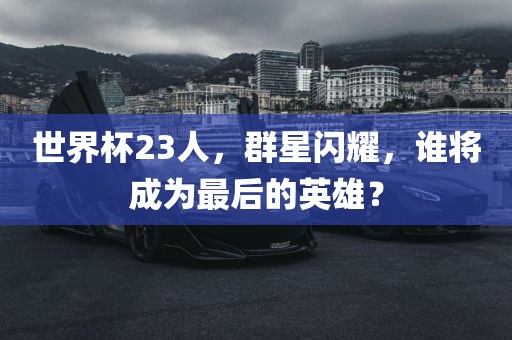 世界杯23人，群星闪耀，谁将成为最后的英雄？