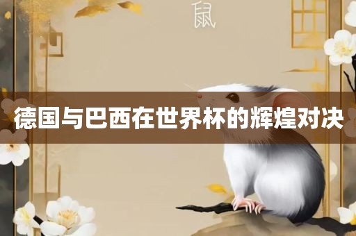 德国与巴眉山市正发家政服务有限公司西在世界杯的辉煌对决