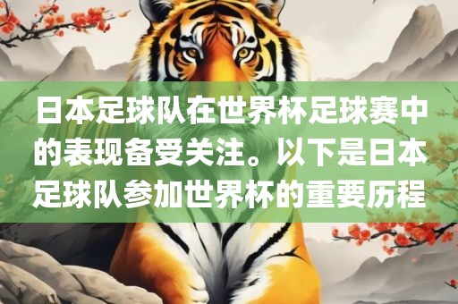 日本足球队在世界杯足球赛中的表现备受关注。以下是日本足球队参加世界杯的重要历程