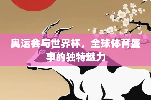 奥运会与世界杯，全球体育盛事的独特魅力