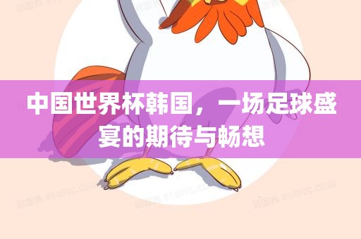 中国世界杯韩国，一场足球盛宴的期待与畅想