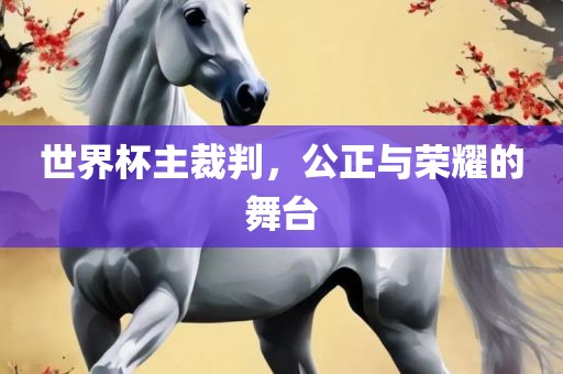 世界杯主裁判，公正与荣耀的舞台