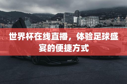 世界杯在线直播，体验足球盛宴的便捷方式