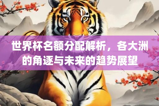 世界杯名额分配解析，各大洲的角逐与未来的趋势展望