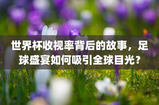 世界杯收视率背后的故事，足球盛宴如何吸引全球目光？