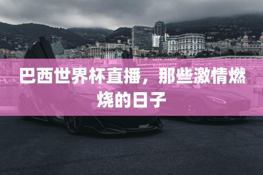巴西世界杯直播，那些激情燃烧的日子眉山市正发家政服务有限公司