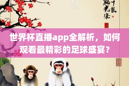 世界杯直播app全解析，如何观看最精彩的足球盛宴？