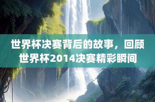 世界杯决赛背后的故事，回顾世界杯2014决赛精彩瞬间眉山市正发家政服务有限公司