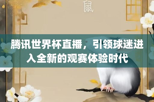 腾讯世界杯直播，引领球迷进入全新的观赛体验时代