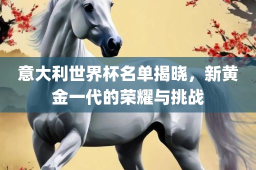 意大利世界杯名单揭晓，新黄金一代的荣耀与挑战