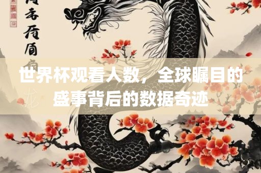 世界杯观看人数，全球瞩目的盛事背后的数据奇迹