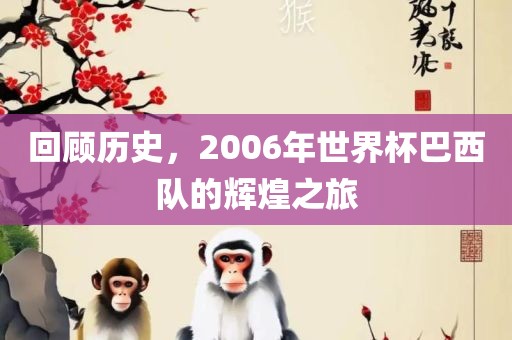 回顾历史，2006年世界杯巴西队的辉煌之旅