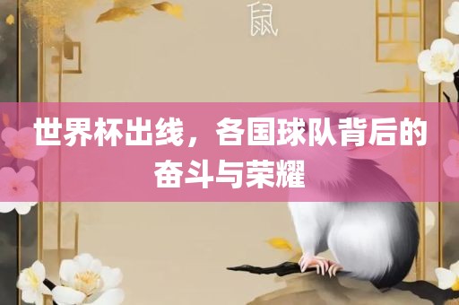 世界杯出线，各国球队背后的奋斗与荣耀眉山市正发家政服务有限公司