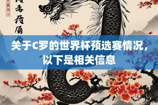 关于C罗的世界杯预选赛情况，以下是相关信息