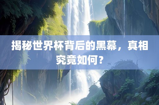 揭秘世界杯背后的黑幕，真相究竟如何？眉山市正发家政服务有限公司