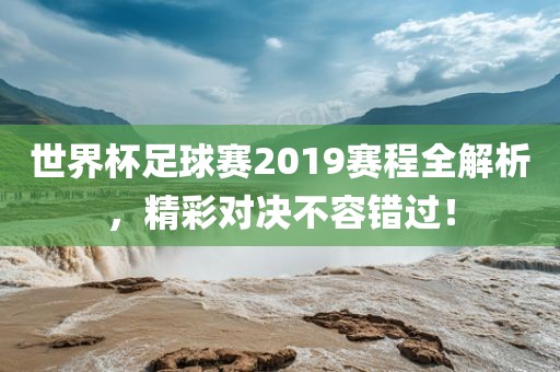 世界杯足球赛2019赛程全解析，精彩对决不容错过！眉山市正发家政服务有限公司