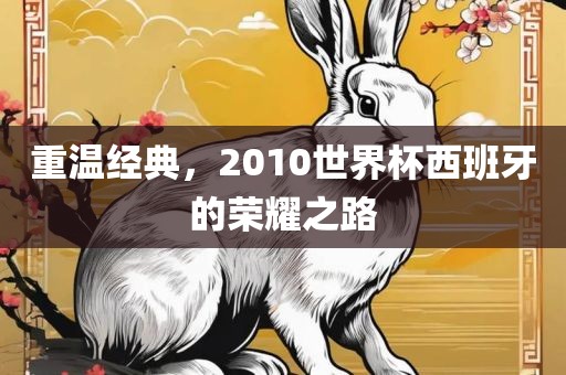 重温经典，2010世界杯西班牙的荣耀之路