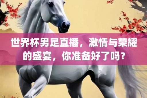 世界杯男足直播，激情与荣耀的盛宴，你准备好了吗？