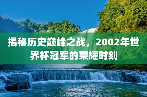 揭秘历史巅峰之战，2002年世界杯冠军的荣耀时刻