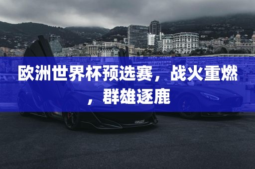 欧洲世界杯预选赛，战火重燃，群雄逐鹿
