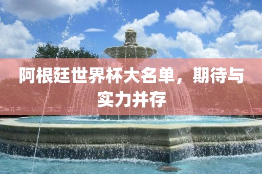 阿根廷世界杯大名单，期待与实力并存