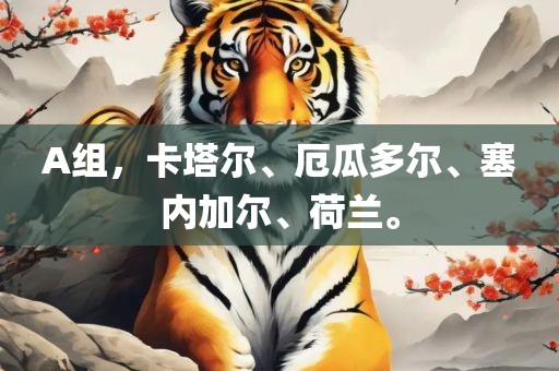 A组，卡塔尔、厄瓜多尔、塞内加尔、荷兰。