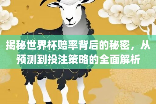 揭秘世界杯赔率背后的秘密，从预测到投注策略的全面解析
