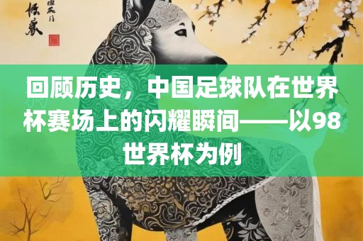 回顾历史，中国足球队在世界杯赛场上的闪耀瞬间——以98世界杯为例