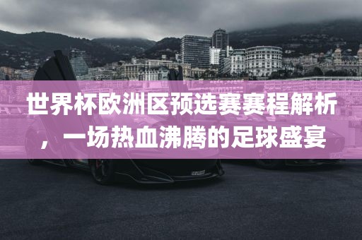 世界杯欧洲区预选赛赛程解析，一场热血沸腾的足球盛宴