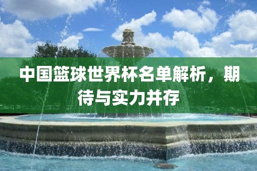 中国篮球世界杯名单解析，期待与实力并存